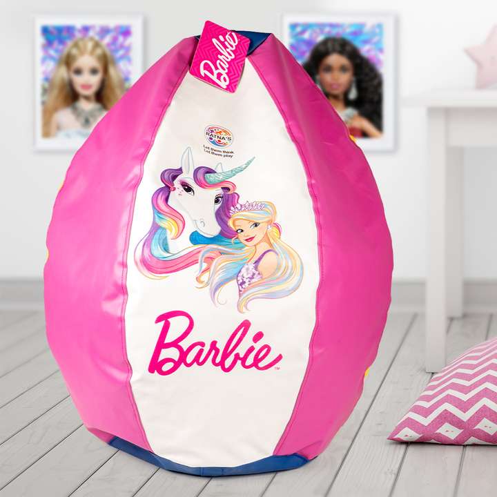 RATNA S Barbie Leatherette L Chair Kid Bean Bag Price in India Buy RATNA S Barbie Leatherette L Chair Kid Bean Bag online at Flipkart