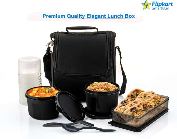 Flipkart Flipkart SmartBuy Premium Quality Stainless Steel Lunch Box With Bag For School College Office 4 Containers Lunch Box