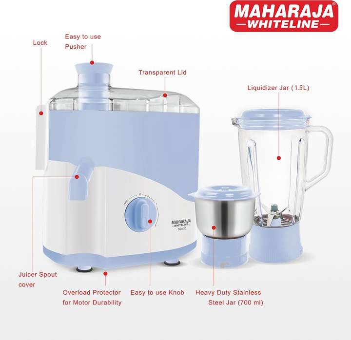 Juicer Machine Maharaja Whiteline Juicer Mixer Grinder Demo