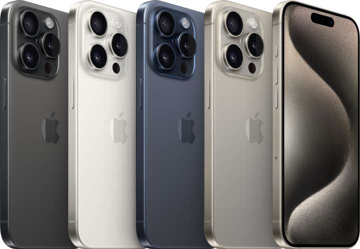 Apple iPhone 15 Pro (White Titanium, 128 GB)
