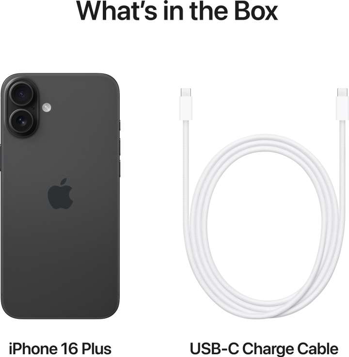 Apple iPhone 16 Plus (Black, 128 GB) iPhone 16 Plus 128GB ブラック