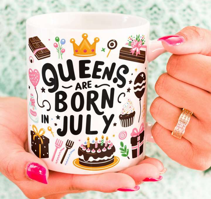 Queens are born in july ring on sale