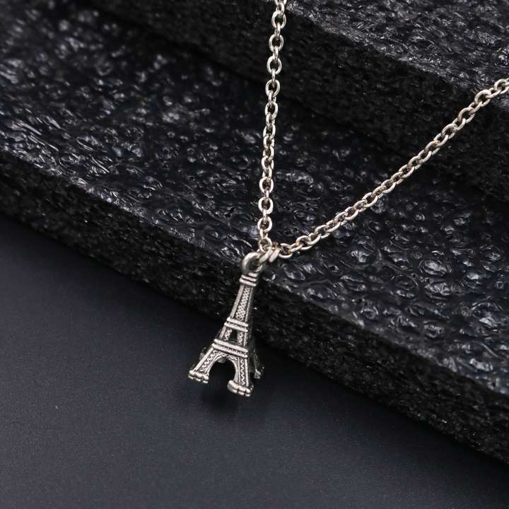 ORNAMENTANDMORE Eiffel Tower Pendant With Chain Silver Plated Alloy Necklace Price in India Buy ORNAMENTANDMORE Eiffel Tower Pendant With Chain Silver Plated Alloy Necklace Online at Best Prices in In...