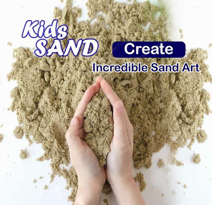 FunBlast Creative Sand for Kids Natural Kinetic Sand Smooth and Non Sticky Sand Creative Sand for Kids Natural Kinetic Sand Smooth and Non Sticky Sand shop for FunBlast products in