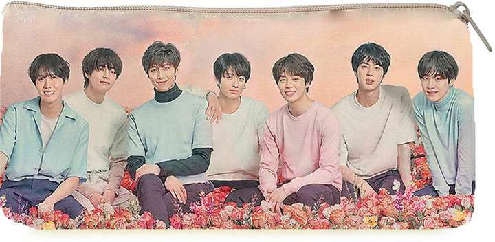 Flipkart TITIRANGI BTS Collection Pencil Pouch for Kids BTS Pouches for Boys Pencil Box with All BTS Stationery Items for Girls BTS Stationery Gift for Kids 15pcs Combo Set Art Canvas