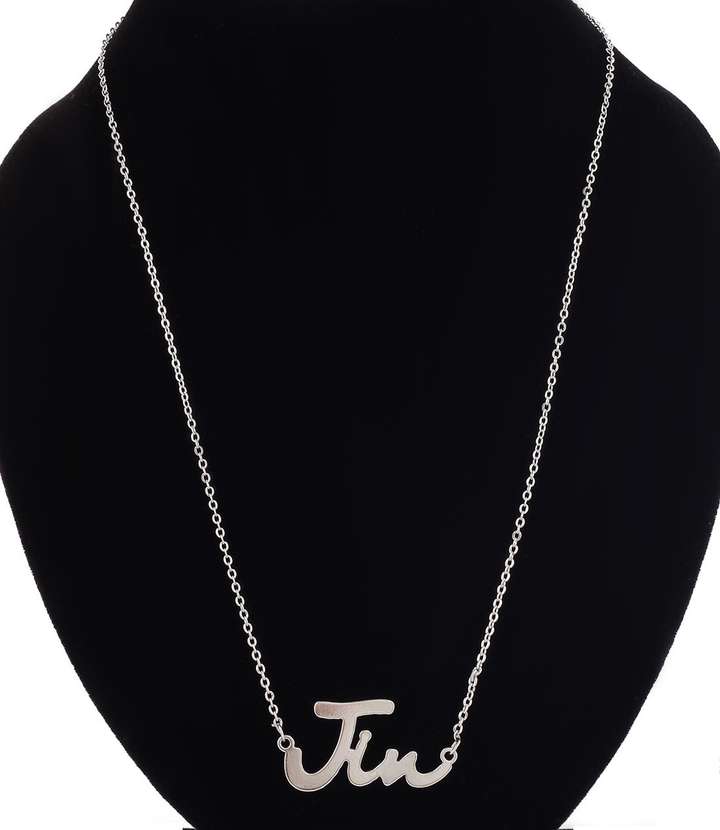 VAMA BTS Army Pendant Name Lcoket Bangtan Boys Merch Chain For GIrls and Boys JIN Stainless Steel Pendant Set Price in India Buy VAMA BTS Army Pendant Name Lcoket Bangtan Boys