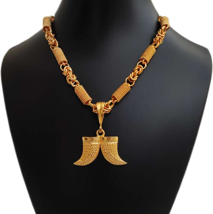 Jemeefly Trending Double nail nor puligoru pandent with Koyli chain for Mens and Boys. Gold plated Alloy Pendant Set Price in India Buy Jemeefly Trending Double nail nor puligoru pandent with Koyli