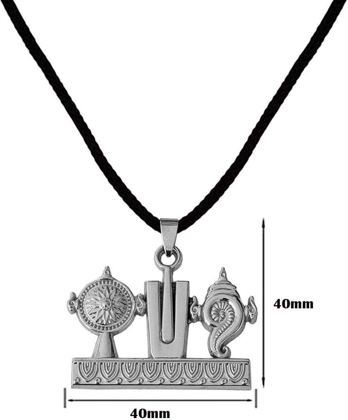 M Men Style Religious Lord Tirupati Balaji Shanku Chakra Namam Pendant Necklace Rhodium Zinc Metal Pendant Price in India Buy M Men Style Religious Lord Tirupati Balaji Shanku Chakra Namam Pendant