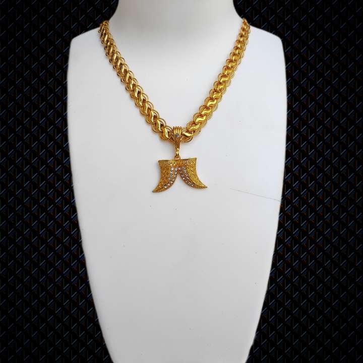 Jemeefly Diamond Double nail nor puligoru pandent with Koyli chain for Mens and Boys. Gold plated Alloy Pendant Set Price in India Buy Jemeefly Diamond Double nail nor puligoru pandent with Koyli