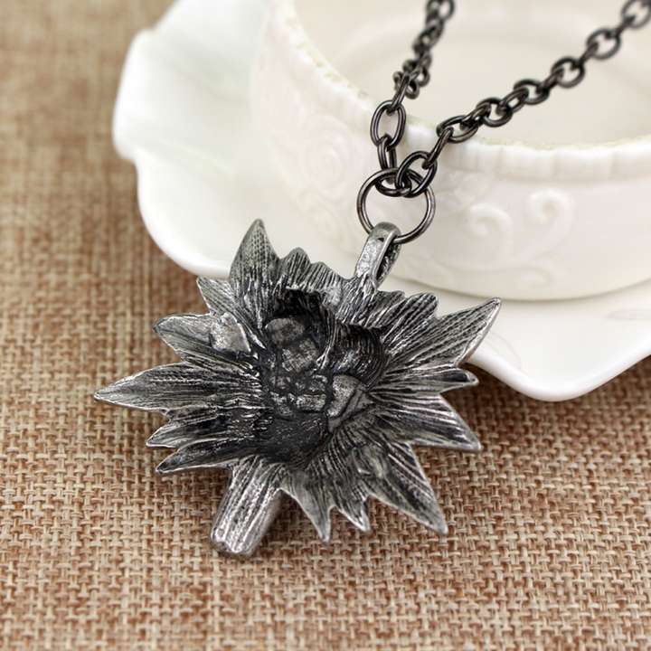 RVM Jewels Witcher Wolf Inspired Silver Pendant Necklace Fashion Jewellery for Men Women Metal Price in India Buy RVM Jewels Witcher Wolf Inspired Silver Pendant Necklace Fashion Jewellery for Men