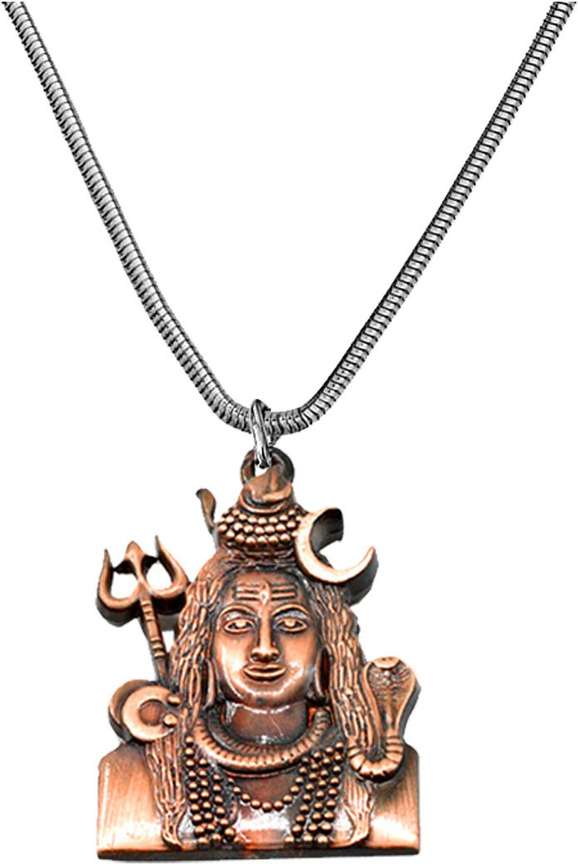 AFH Lord Shiva Bholenath Copper locket with Snake Chain Pendant For Men Women Metal Pendant Price in India Buy AFH Lord Shiva Bholenath Copper locket with Snake Chain Pendant For Men Women Metal