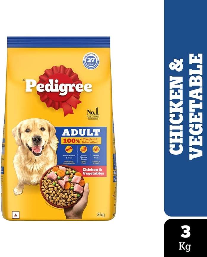 PEDIGREE CHICKEN AND VEGETABLE 3KG Chicken Vegetable 3 kg Dry Adult Dog Food