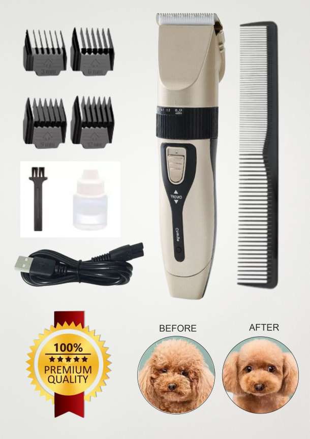 EVETIS Dog Shaver Pet Clippers Low Noise Cordless with 4 Comb Guides Scissors Nail Black Beige Pet Hair Trimmer Price in India Buy EVETIS Dog Shaver Pet Clippers Low Noise Cordless with 4