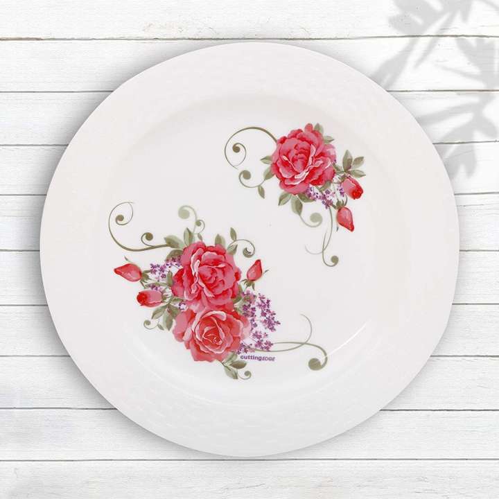 Cutting EDGE Designer Round Plastic Plates Big For Dinner Lunch Families Daily Use Dinner Plate Price in India Buy Cutting EDGE Designer Round Plastic Plates Big For Dinner Lunch Families Daily
