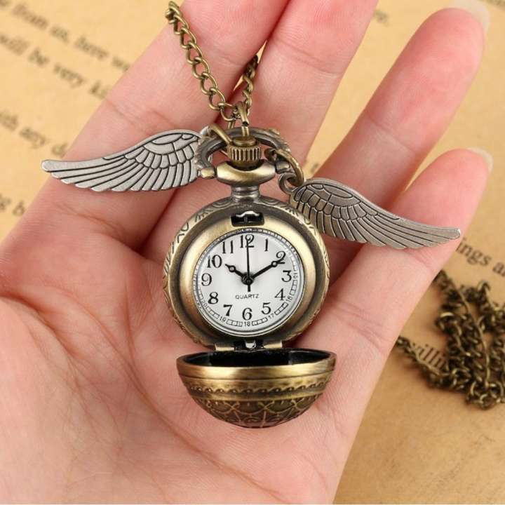 AZYASCO Harry Potter Snitch Ball Pendant Pocket Watch Quartz Analog Mini Necklace Gift HS 591 Vintage Metal Pocket Watch Chain Price in India Buy AZYASCO Harry Potter Snitch Ball Pendant Pocket Watch