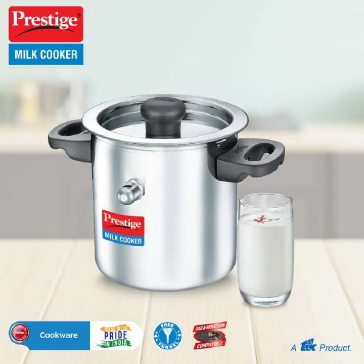 Prestige SS Milk Cooker or Milk Pan 20 cm diameter with Lid 1.5 L capacity Price in India Buy Prestige SS Milk Cooker or Milk Pan 20 cm diameter with Lid