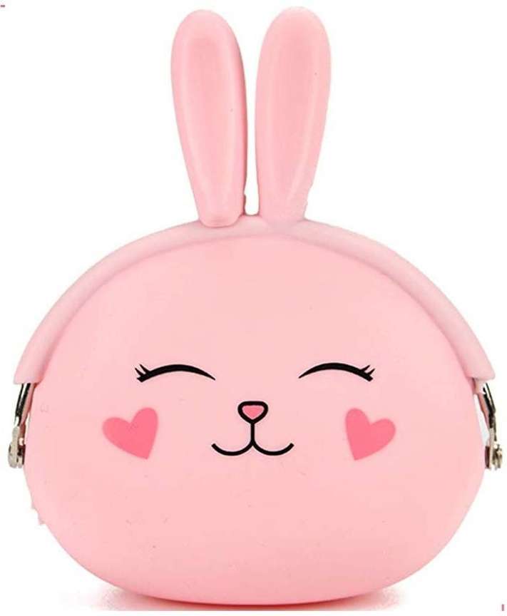BOLT 2 Pcs Silicone Coin Purse for Girls Stylish Coin Pouch Bag Cute Bunny Coin Purse Pink Price in India Flipkart