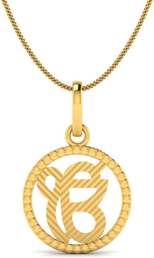 Ek onkar gold pendant hotsell