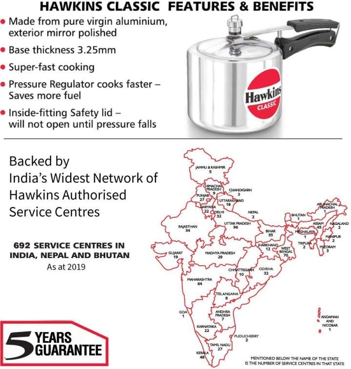 Hawkins classic cooker 3 litre price sale