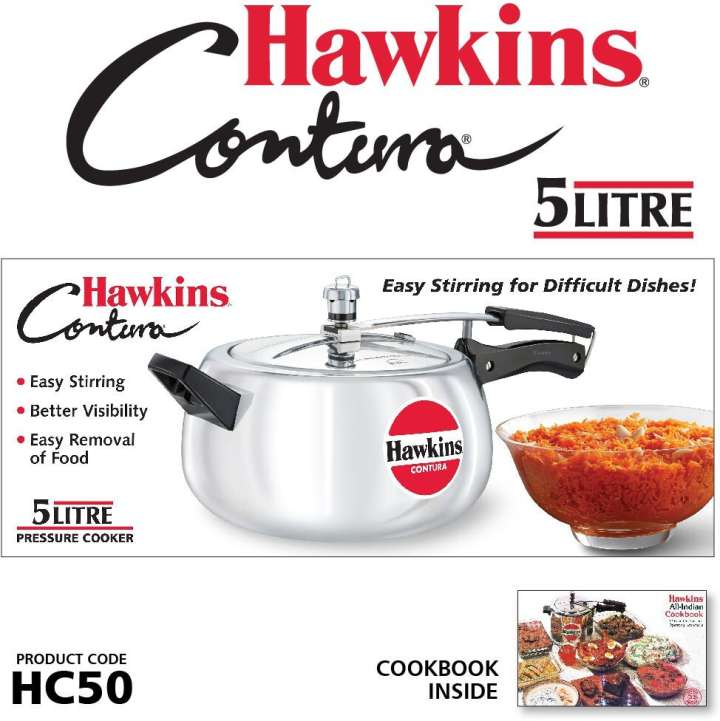 Hawkins Contura HC50 5 L Inner Lid Pressure Cooker