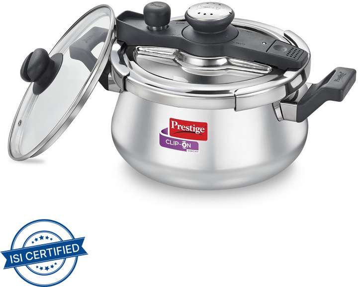 Prestige Svachh Clip on Handi 5 L Outer Lid Induction Bottom Pressure Cooker Price in India Buy Prestige Svachh Clip on Handi 5 L Outer Lid Induction Bottom Pressure Cooker online