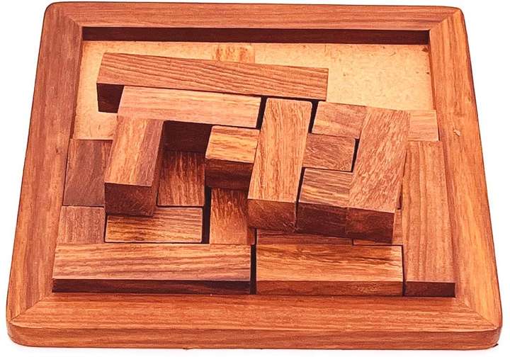 Unique wooden puzzle toys top