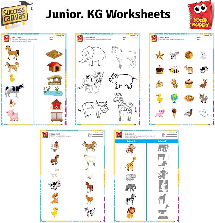 YOUR BUDDY – Workbook For LKG Kids Learning And Writing | 100+ Worksheets For Junior.KG | English, Maths, EVS, Stories, Spelling, Phonics, Animals, Festivals, Drawing, Colouring Activities, And Many More Activities | Preschool Workbook | 3 To 5 YOUR BUDDY – Workbook For LKG Kids Learning And Writing | 100+ Worksheets For Junior.KG | English, Maths, EVS, Stories, Spelling, Phonics, Animals, Festivals, Drawing, Colouring Activities, And Many More Activities | Preschool Workbook | 3 To 5