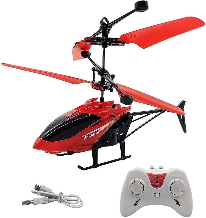 ABC Season Store Remote Control Flying Helicopter With Hand Sensor Rechargeable Unbreakable LED Light Toys For Kids Assorted Entertaining Exciting For Kids Adults Remote Control Flying Helicopter