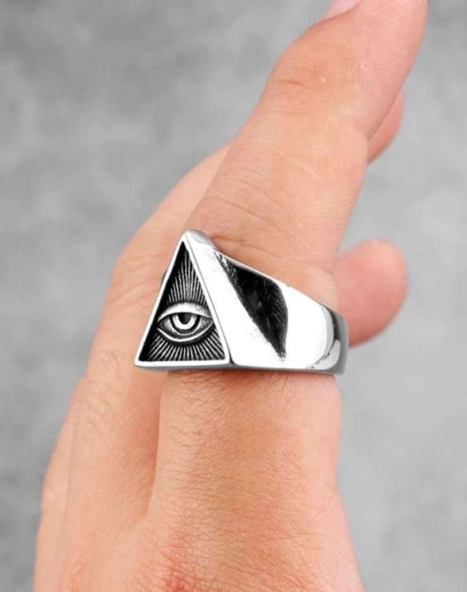 Illuminati eye ring new arrivals