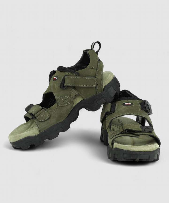 Woodland sandals olive green top