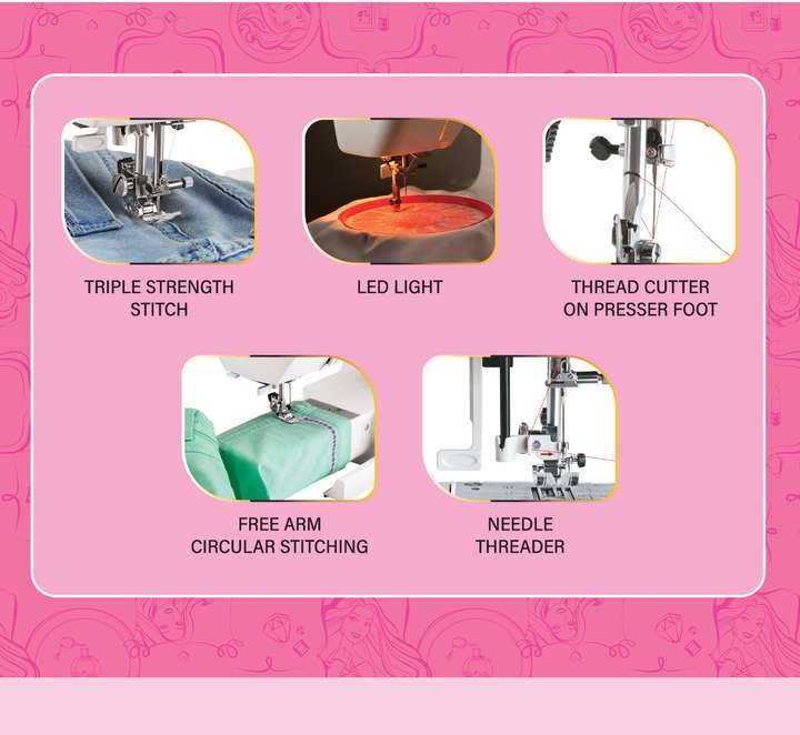 USHA My Fab Barbie Electric Sewing Machine Price in India Buy USHA My Fab Barbie Electric Sewing Machine online at Flipkart