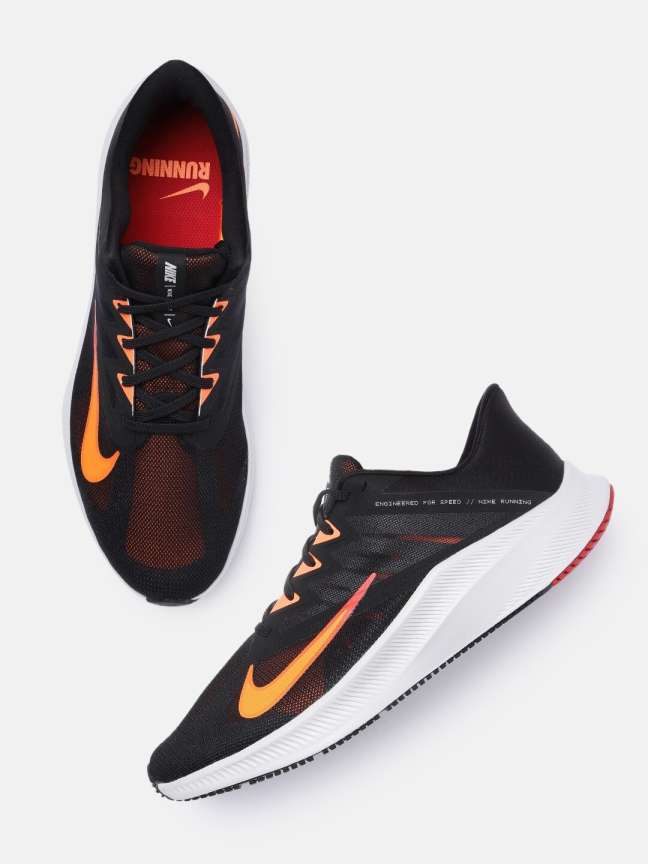 Nike quest black orange best sale