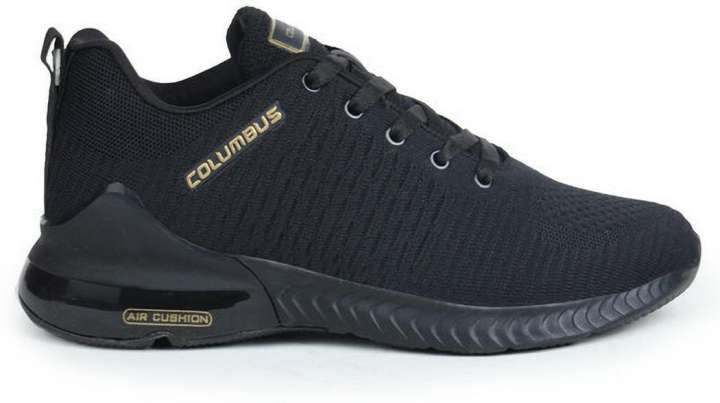 Columbus black running shoes on sale