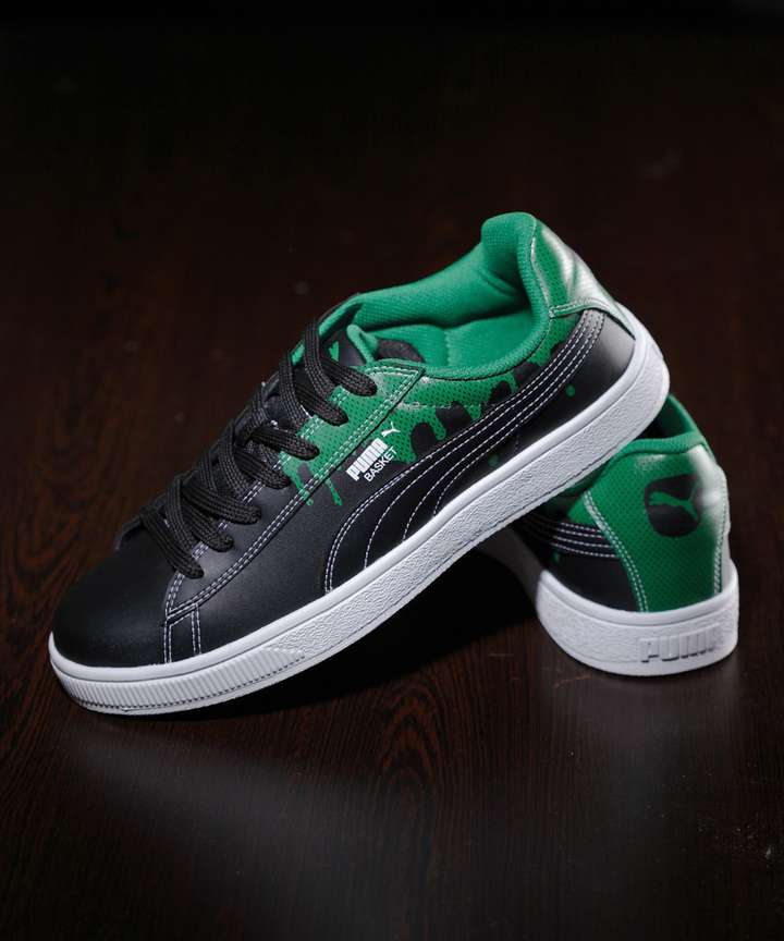 PUMA Basket City DP Sneakers For Men Buy Puma Black Amazon Green Color PUMA Basket City DP Sneakers For Men Online at Best Price Shop Online for Footwears in India