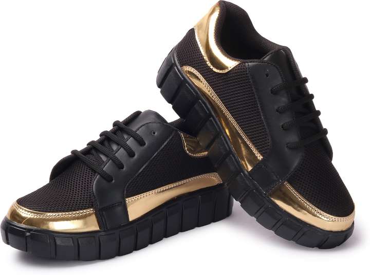 BELLA TOES Women Black Golden Casual Shoes Sneakers For Women Buy BELLA TOES Women Black Golden Casual Shoes Sneakers For Women Online at Best Price Shop Online for Footwears in