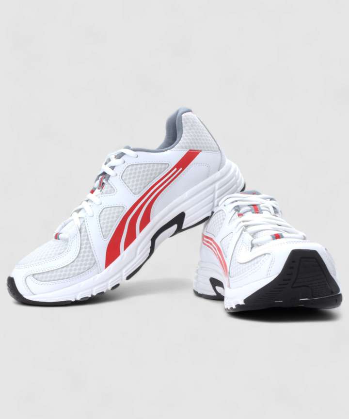 PUMA Axis v3 Running Shoes For Men Buy White High Risk Red Color PUMA Axis v3 Running Shoes For Men Online at Best Price Shop Online for Footwears in India