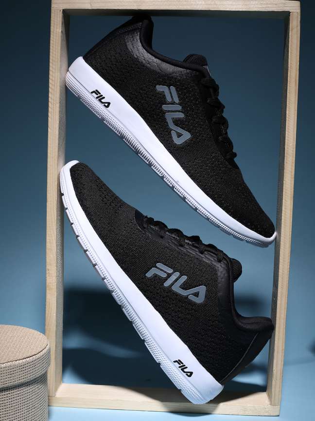 Fila black rubber shoes best sale