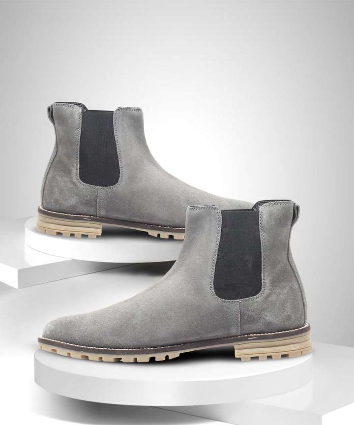 Freacksters Suede Leather Chelsea Boots Boots For Men Buy Grey Color Freacksters Suede Leather Chelsea Boots Boots For Men Online at Best Price Shop Online for Footwears in India Flipkart