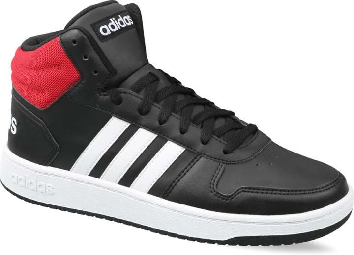 NEW shops IN BOX- Adidas Hoops 2.0 Kids Shoes in Black/Red Size 4