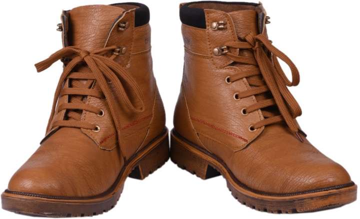 Knoos Tan Synthetic Leather Casual Boot Boots For Men Buy Knoos Tan Synthetic Leather Casual Boot Boots For Men Online at Best Price Shop Online for Footwears in India Flipkart