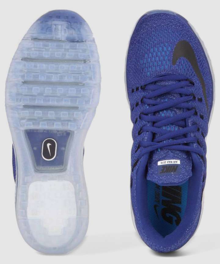 NIKE AIR MAX 2016 Running Shoes For Men Buy Deep Royal Blue Black Racer Blue Color NIKE AIR MAX 2016 Running Shoes For Men Online at Best Price Shop Online