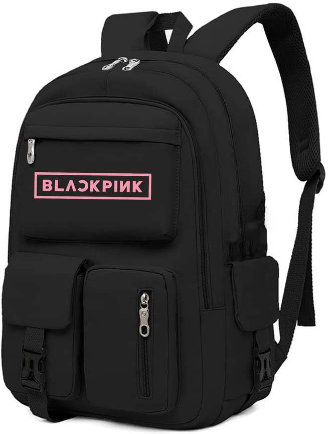 BTS Imported Casual Futuristic Blackpink Kpop Singer Bag For College School Girls 30 L Laptop Backpack Black Price in India Flipkart