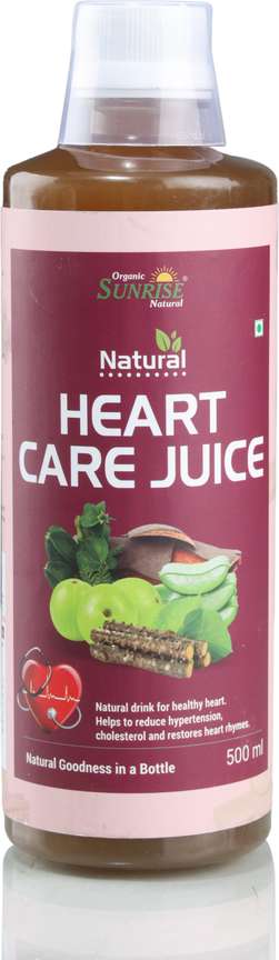 Organic Sunrise Natural Heart Care Juice I Helps in Heart Blockage Removal No Blockage I Price in India Buy Organic Sunrise Natural Heart Care Juice I Helps in Heart Blockage