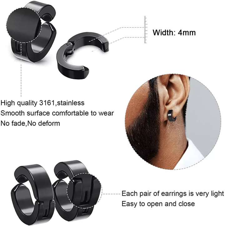 Flipkart Buy vien Magnet Non Piercing Cross Hoop Set Clip on Magnetic Stud for Men Women Metal Hoop Earring Magnetic Earring Drops Danglers Online at Best Prices in India