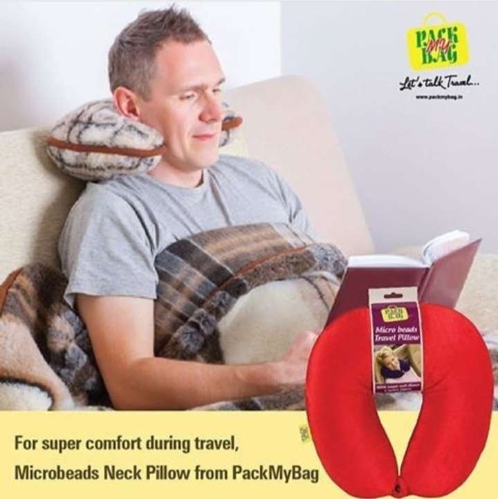 VIAGGI Microbeads Neck Pillow Black Price in India Flipkart