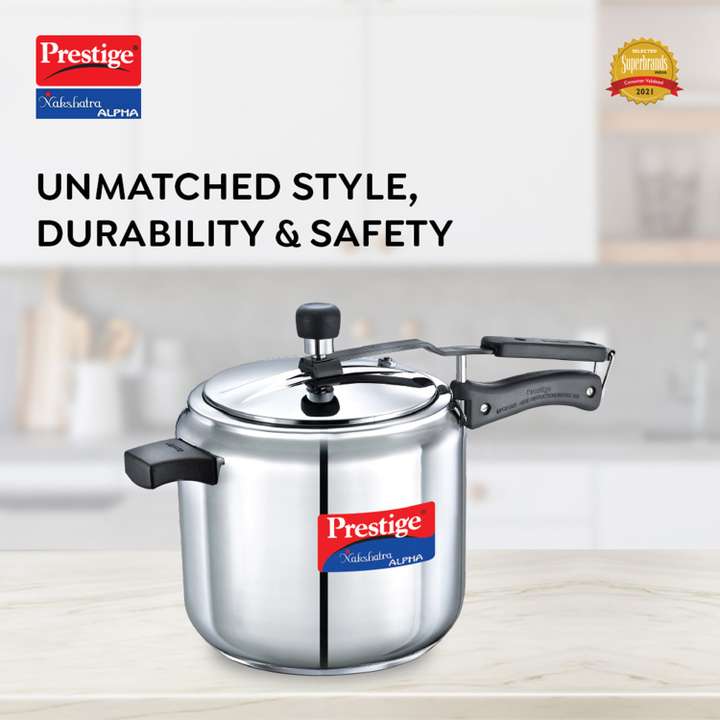 Prestige Nakshatra Alpha 7 L Inner Lid Induction Bottom Pressure Cooker Price in India Buy Prestige Nakshatra Alpha 7 L Inner Lid Induction Bottom Pressure Cooker online at Flipkart