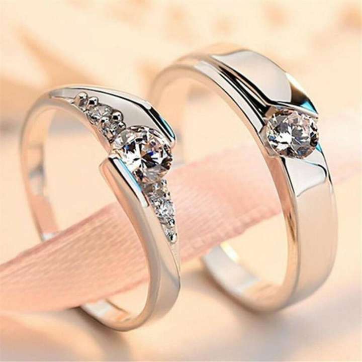 Diamond rings for couples with price shop