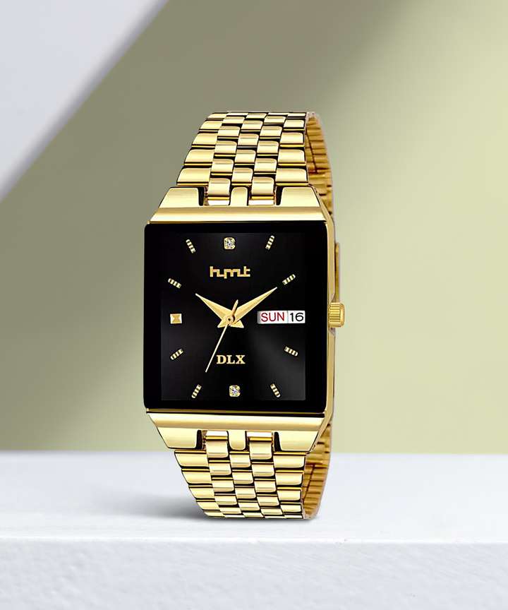 HMT DLX GOLDEN CHAIN Golden Chain Men s Analog Watch For Men Buy HMT DLX GOLDEN CHAIN Golden Chain Men s Analog Watch For Men Day Date Series Golden Plating