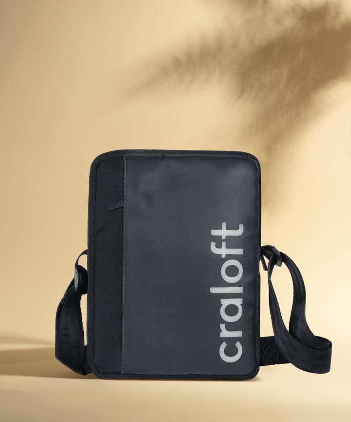 CRALOFT Black Sling Bag RexoFlex Premium Mini Sling Bag Small Side Travel Bag for Men S6 Black Price in India Flipkart