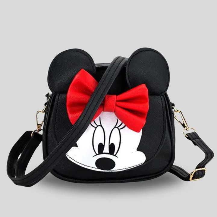 COSTO Black Sling Bag Black Mickey Mouse Sling Bag For Girls cartoon sling bag cute black mini bag